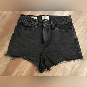 Black Jean Shorts